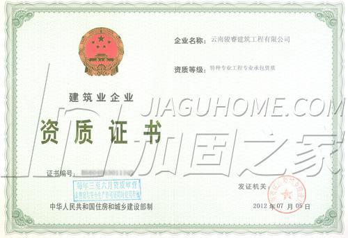 特种工程(限结构补强)专业承包