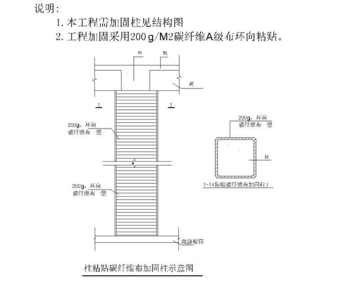 “北京粘钢加固施工方案图”/