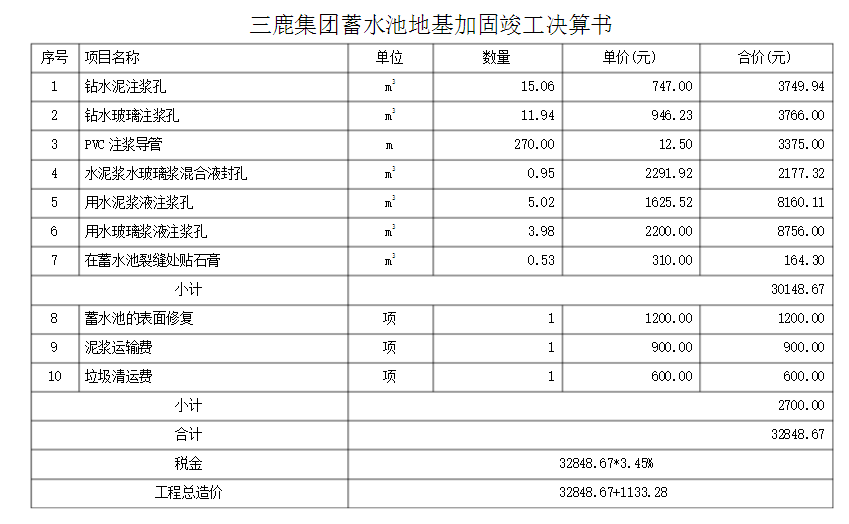 江苏地基加固报价