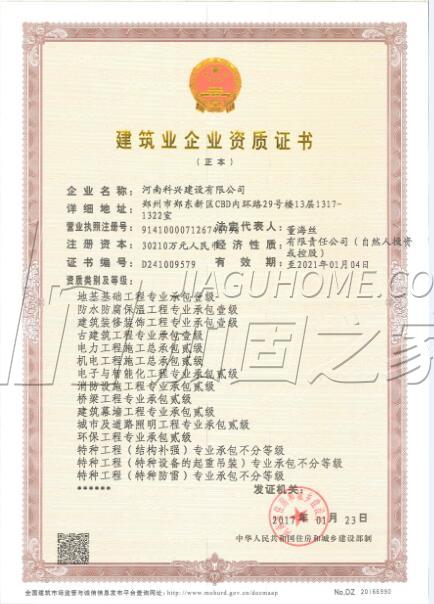 特种工程（限结构补强）专业承包