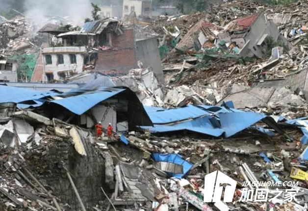 地震发生后建筑倒塌