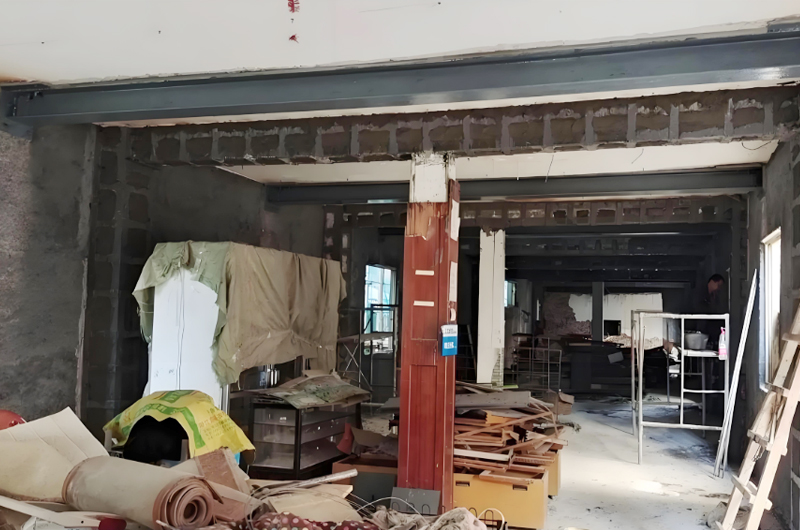 建筑加固现场的系统检测
