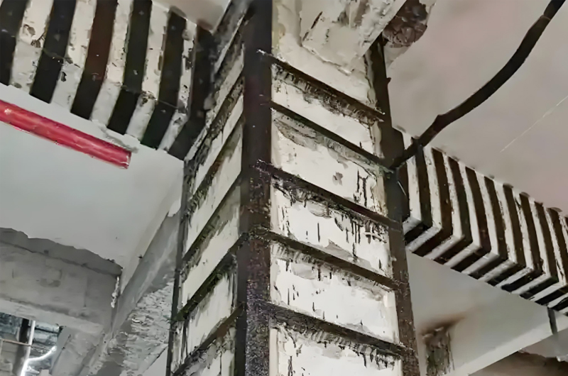 粘贴钢板加固法