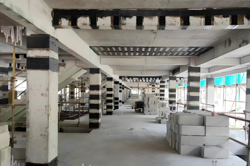 碳纤维加固工程的施工效果