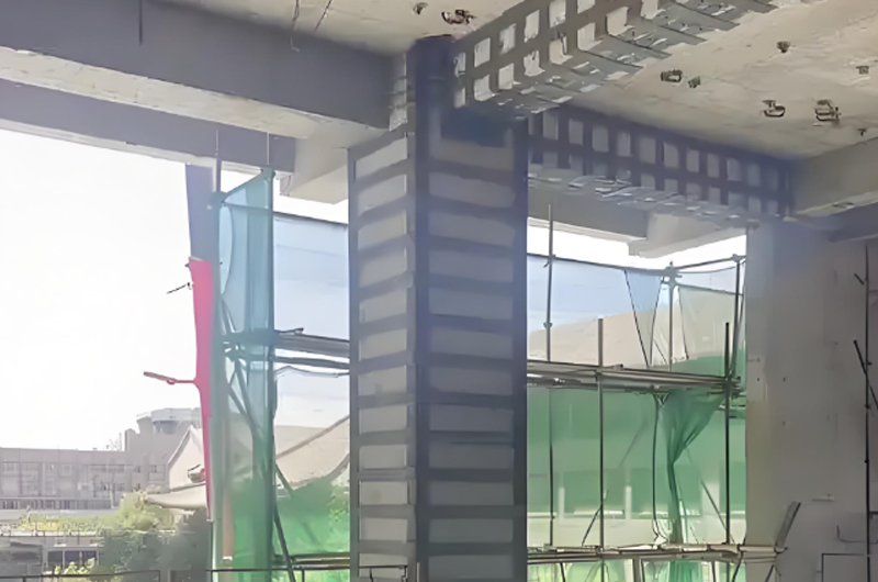 梁柱粘钢加固法