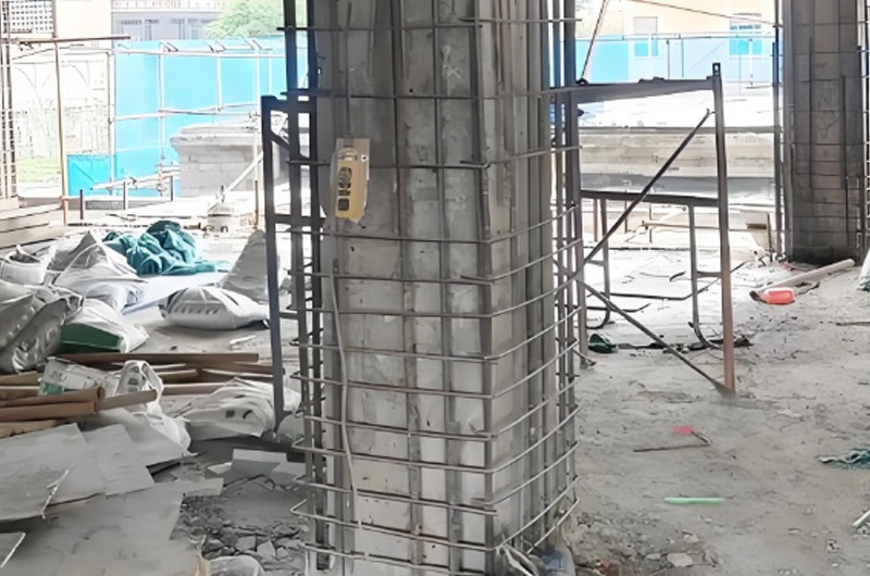 柱子增大截面加固