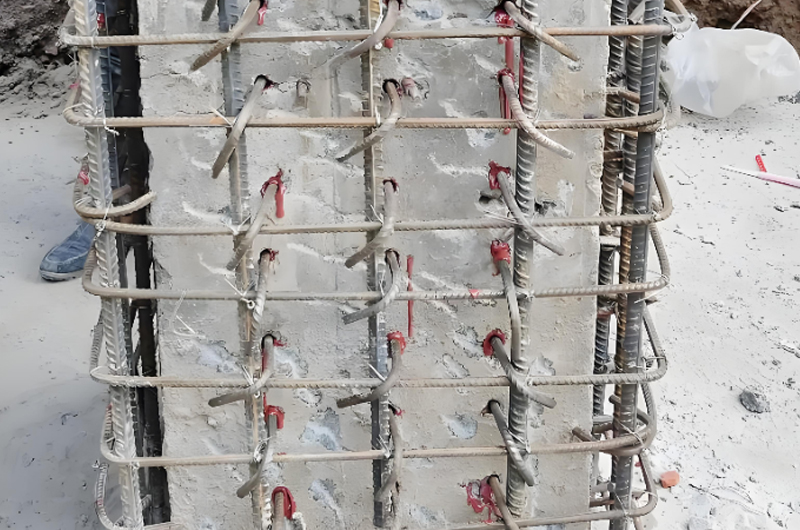 柱子增大截面加固