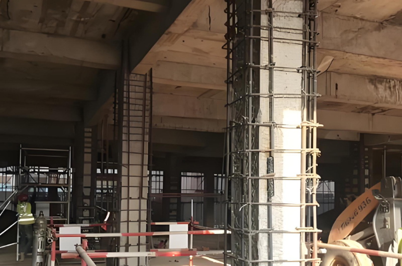 柱子增大截面加固