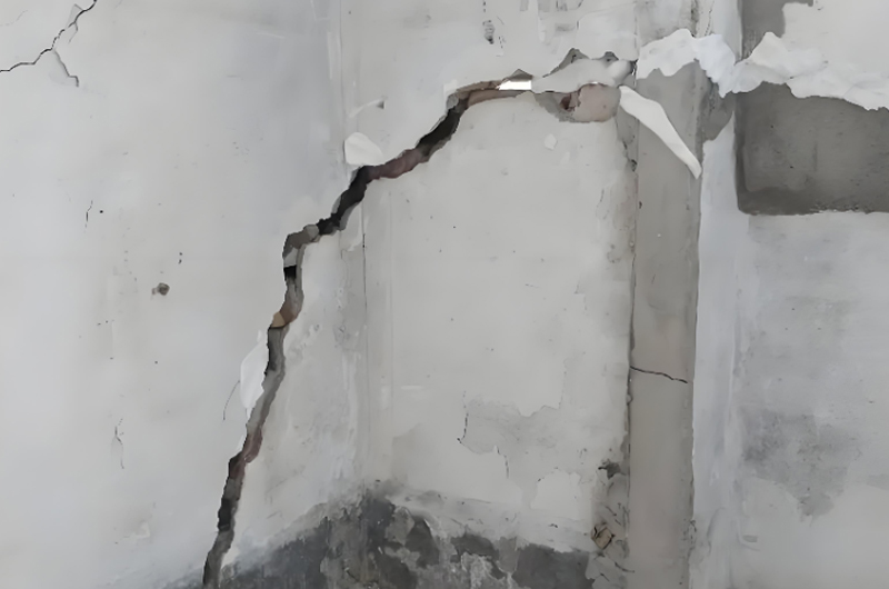 自建房地基沉降(