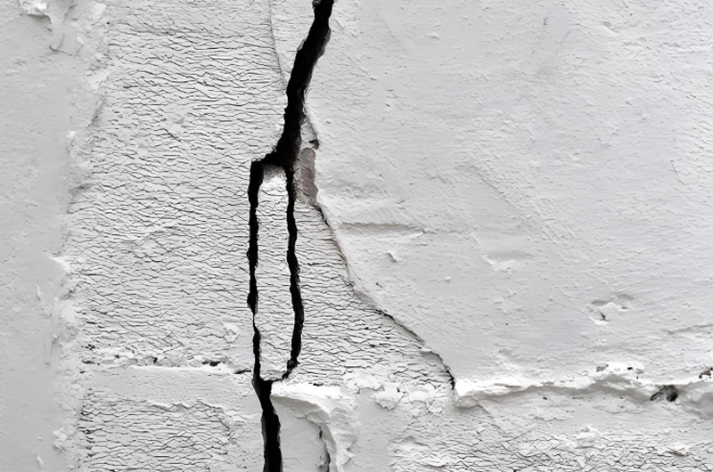 自建房墙体裂缝